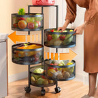 LLEVÁ 2 y PAGÁ 1: Frutera Articulada de Acero Inoxidable Giratoria + Set de Utensilios de Cocina